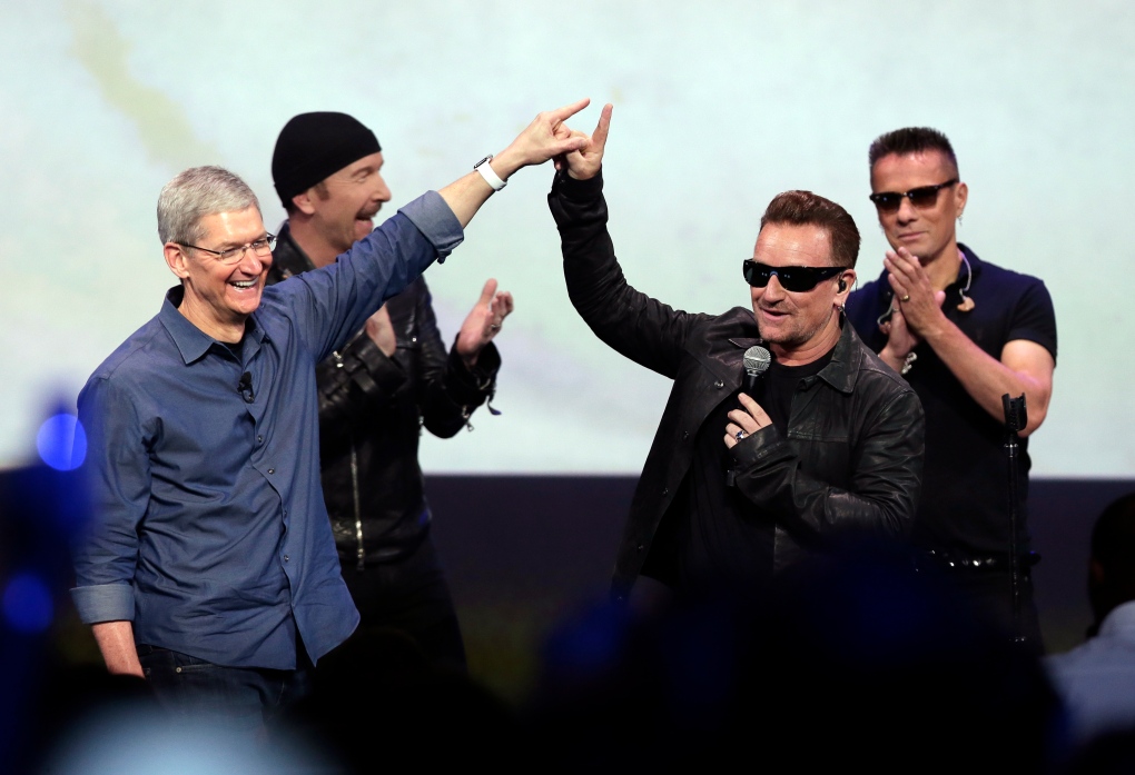 U2 launches new album at Apple event