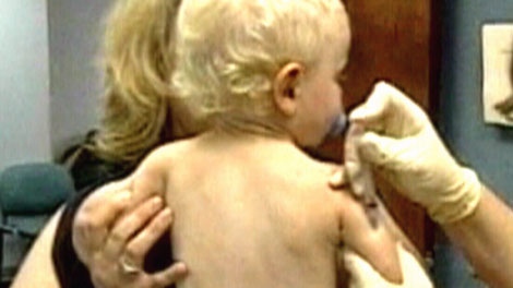 A child is vaccinated in this file image. (CTV)