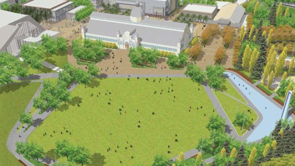 Design of proposed pavillion at Lansdowne Park unveiled Feb. 7, 2012.