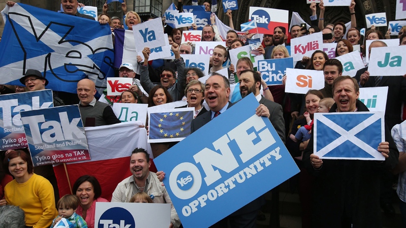 'Yes' vote campaign rally in Edinburgh