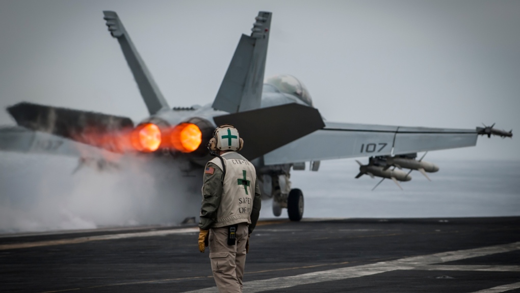 F/A-18F Super Hornet launch USS Carl Vinson