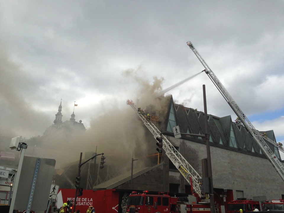 fire at quebec city's museum of civilization