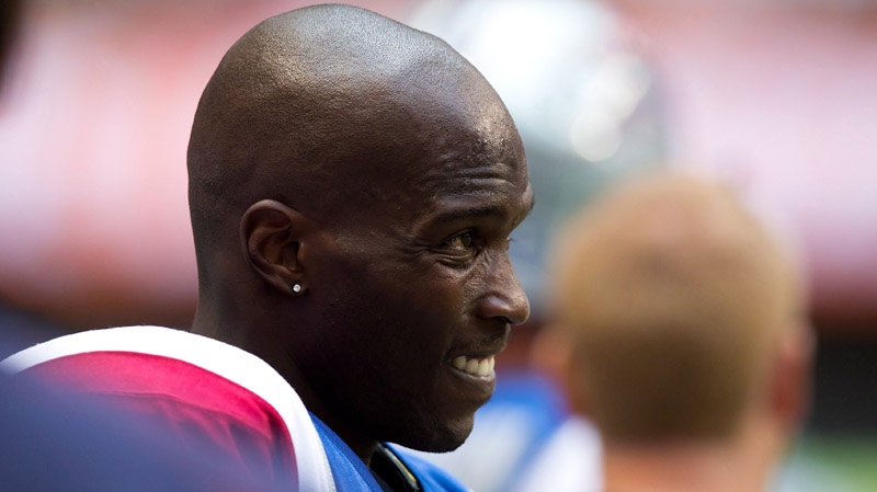 Montreal Alouettes' Chad Johnson, a former NFL pla