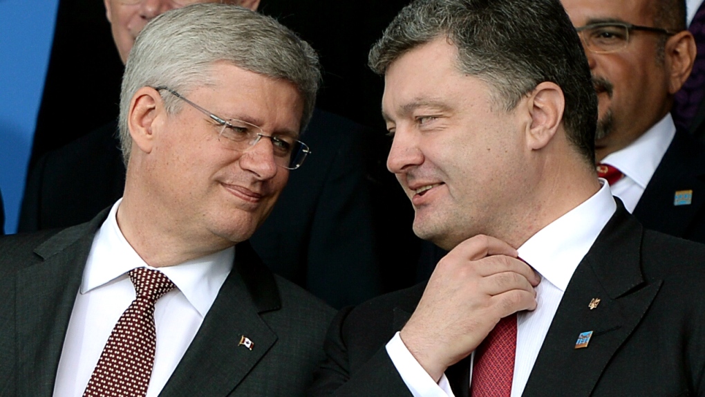 Poroshenko and Harper