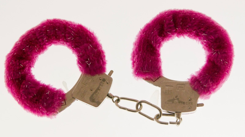 A pair of handcuffs are displayed at the Museum of Broken Relationships in Zagreb, Croatia in February 2012. The exhibits, collected from all over the world, are random and varied, ranging from fake breasts to a cast from a broken leg. Each item is accompanied by a summary of dates and locations of the relationships, and notes written by their anonymous donors. (AP / Darko Bandic)