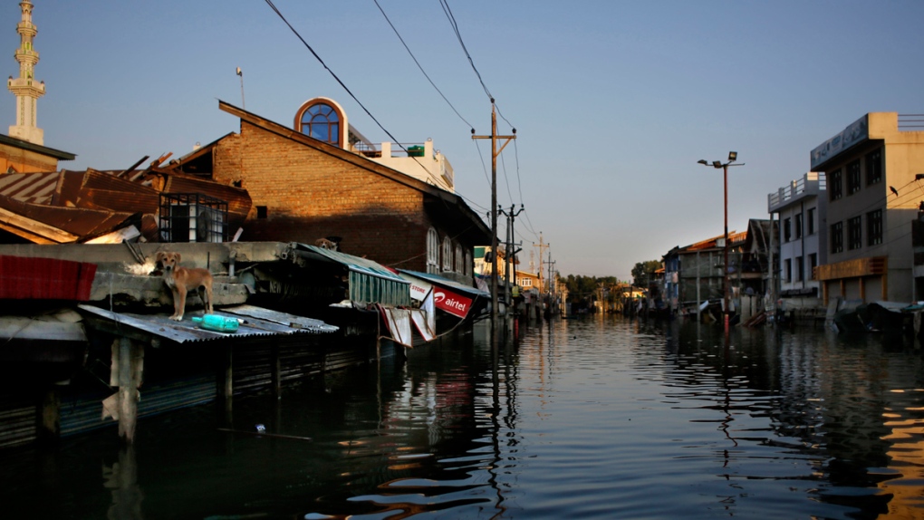 Floodwater causing health problems in Kashmir