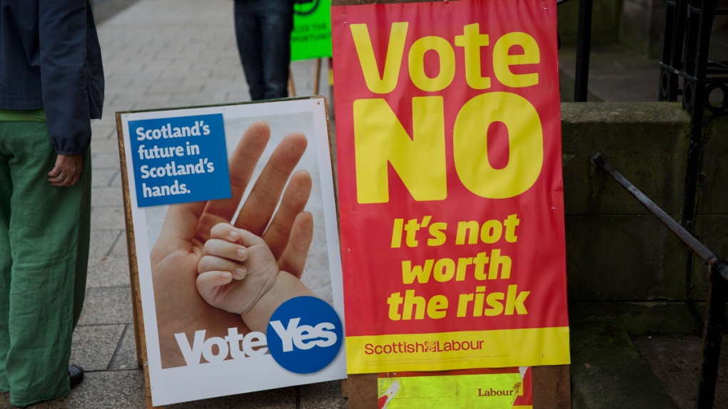 Campaign posters in Edinburgh, Scotland
