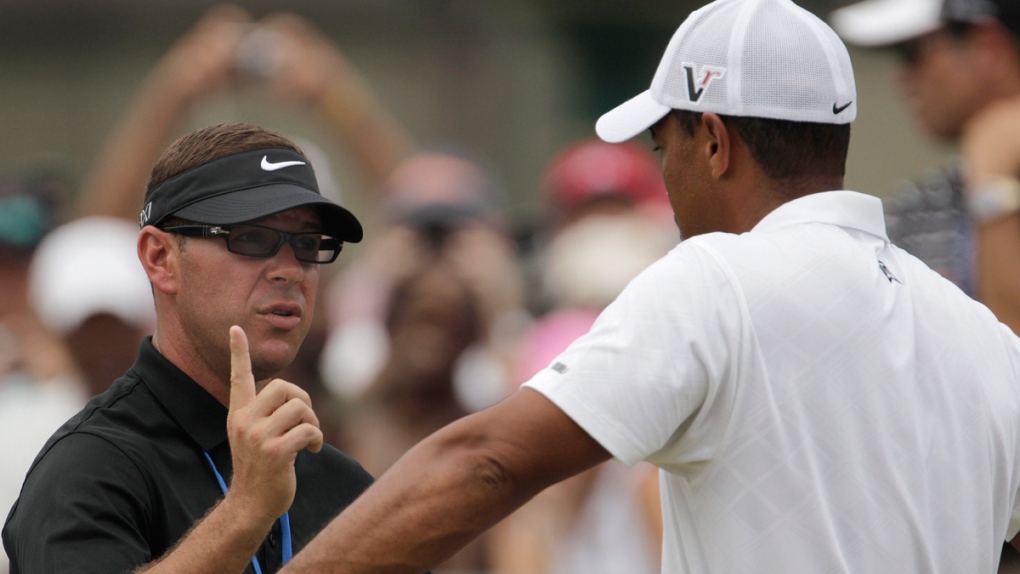 Sean Foley and Tiger Woods in 2011
