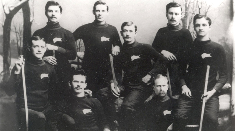 The 1896 Winnipeg Victorias hockey team is shown in a handout photo. The story of the Winnipeg Victorias and their first Stanley Cup win (they had two more) has been told in a film from Winnipeg's Farpoint Films, 'Champion City.' (Farpoint Films)