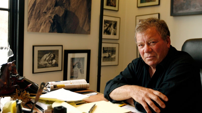 In this Jan. 30, 2012 photo, actor William Shatner poses for a portrait in Los Angeles. Shatner is starring in the upcoming Broadway show 'Shatner's World: We Just Live in it.' (AP / Matt Sayles)