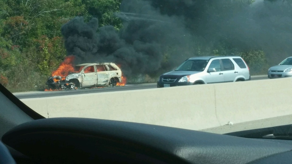 401 car fire