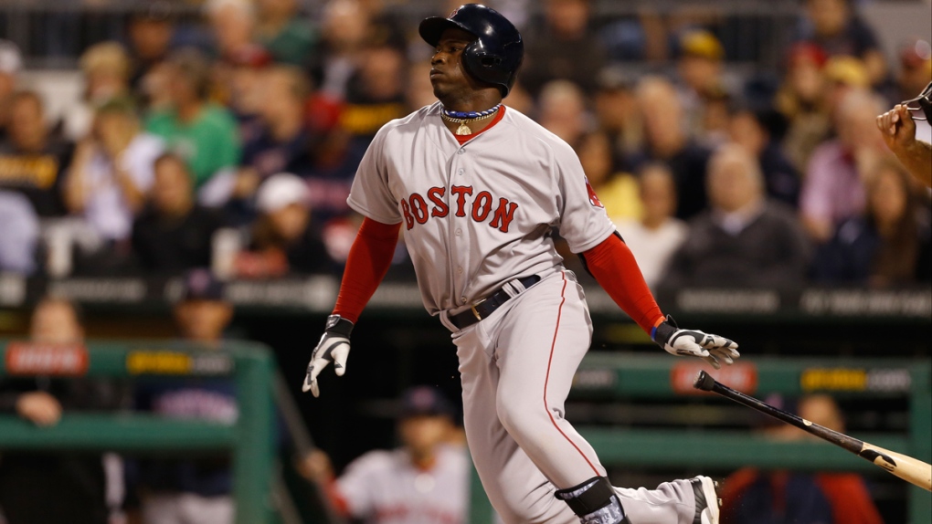 Cuban Rusney Castillo plays for the Boston Red Sox