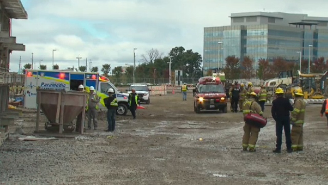 Worker injured after being crushed by concrete