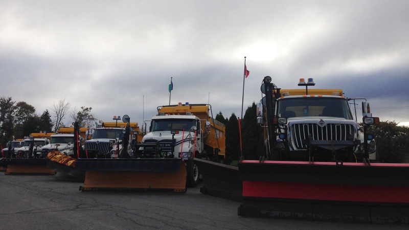 These plows will be driven by hundreds of operators as part of the City of Ottawa's snow plow school. The training program runs until the end of November in preparation of the upcoming winter. (Photo: Jim O'Grady/CTV Ottawa)