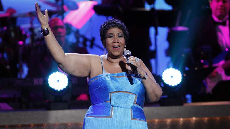 Aretha Franklin performs during the BET Honors at the Warner Theatre in Washington on Saturday, Jan. 14, 2012. (AP / Jose Luis Magana)