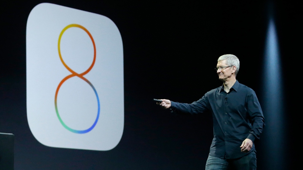 Apple CEO Tim Cook speaks about iOS 8