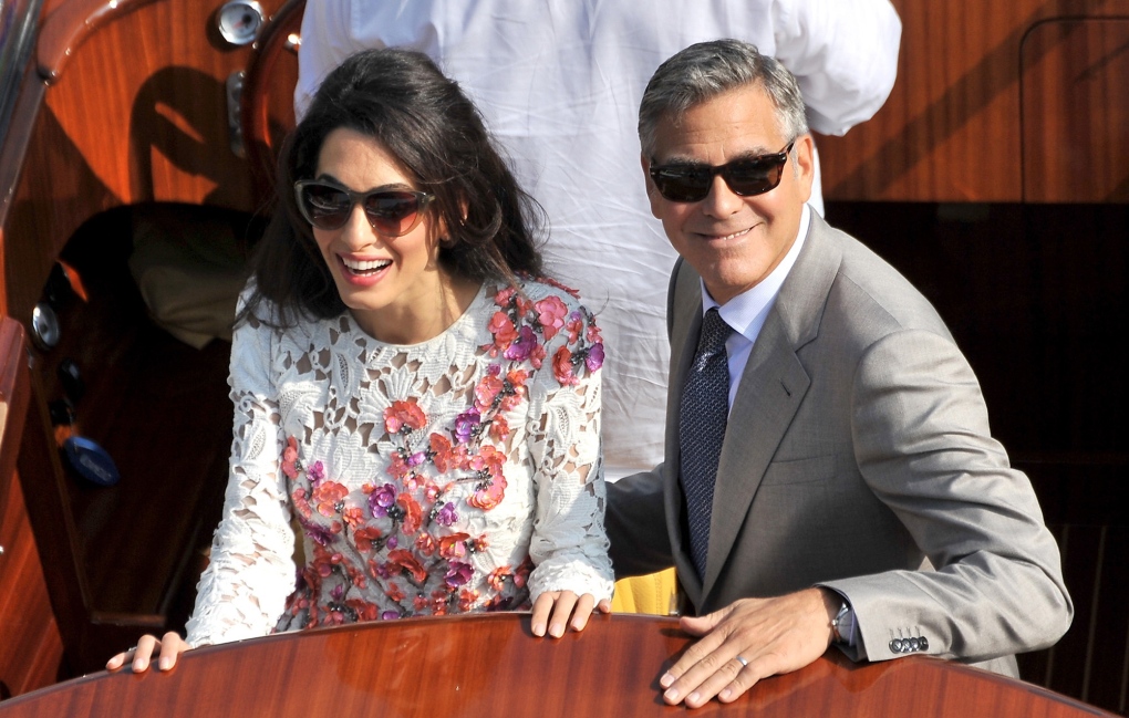 George Clooney and wife make newlywed appearance