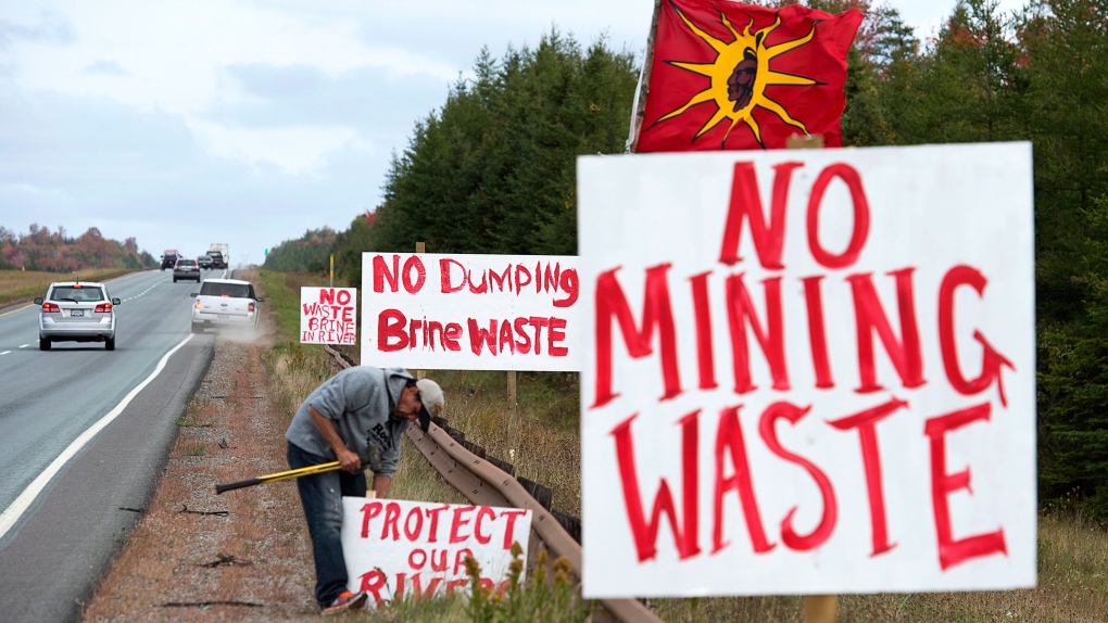 Natural gas highway protest in Nova Scotia