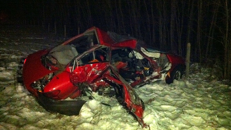 Three men died in a crash late Monday, February 20, on Range Road 40 and Highway 39. A fourth person was flown by STARS to hospital. Breton RCMP