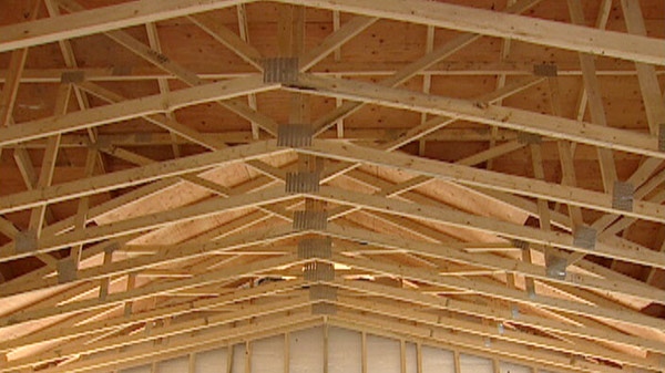 Engineered roof trusses and flooring allow builders to construct open concept homes.