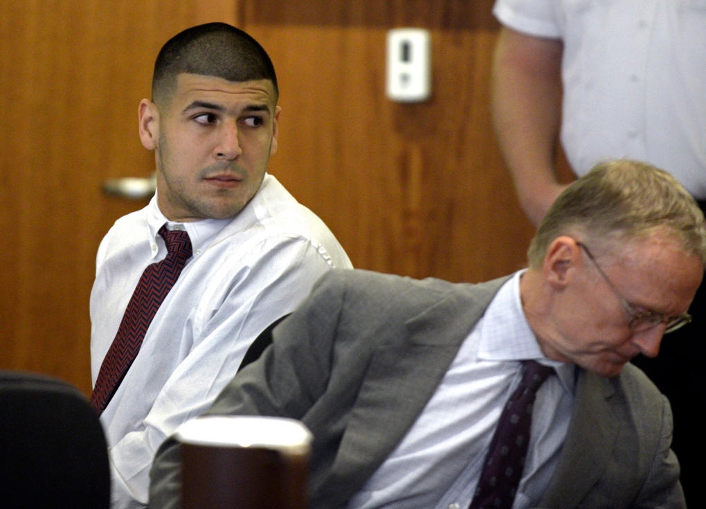 Aaron Hernandez at trial - Sept. 30, 2014