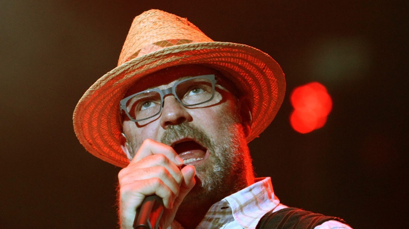 Gord Downie of the band The Tragically Hip