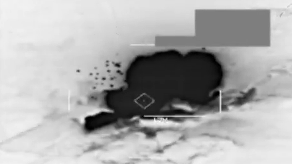 U.S.-led airstrike against Islamic State forces