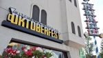 The Oktoberfest maypole stands outside the festival's office in Kitchener on Friday, Oct. 3, 2014. (Dan Lauckner / CTV Kitchener)