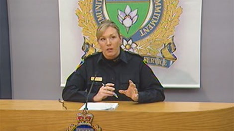 A suspect in a string of armed robberies told clerks at multiple locations he had a gun, Const. Natalie Aitken said police did not find a gun in the suspect's car.