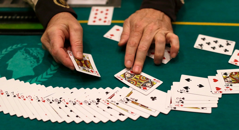 A deck of cards is shown at Caesar's Palace in Las Vegas in this Feb. 27, 2013 file photo. (AP / Julie Jacobson) 