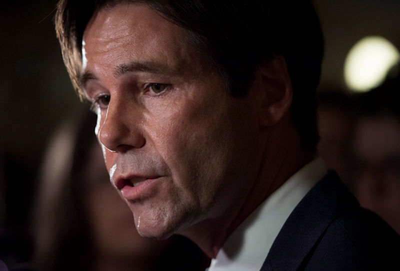 Ontario Health Minister Dr. Eric Hoskins speaks to reporters at Queen's Park in Toronto on Wednesday, June 25, 2014. (Darren Calabrese / THE CANADIAN PRESS)