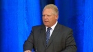 Mayoral candidate Doug Ford at a debate hosted by the United Jewish Appeal Federation of Greater Toronto and the Centre for Israel and Jewish Affairs on Sunday, Oct. 5, 2014. 