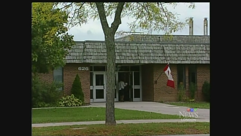 Wilton Grove Public School is seen in London, Ont. on Monday, Oct. 6, 2014. The school was one of three placed in a hold-and-secure position on Monday after a gunshot was heard.