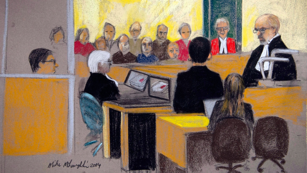Luka Rocco Magnotta trial courtroom sketch