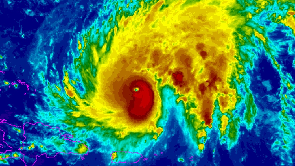 Hurricane Gonzalo heading towards Bermuda