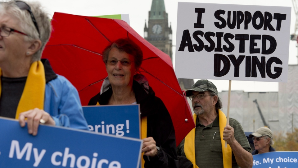Rally in favour of assisted suicide in Ottawa