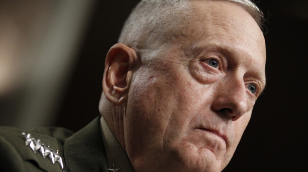 In a July 10, 2010 photo Marine Corps Gen. James Mattis testifies on Capitol Hill in Washington before the Senate Armed Services Committee. (AP Photo/Alex Brandon)