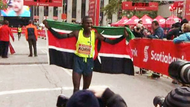  Laban Korir wins Scotiabank marathon