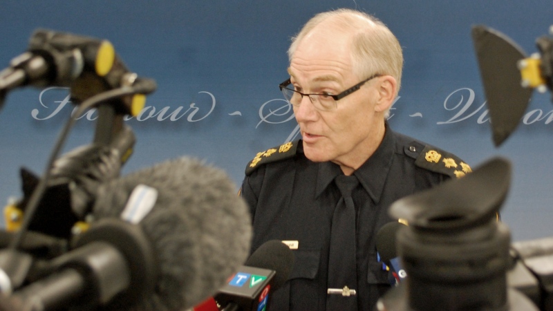Saskatoon police Chief Clive Weighill speaks to media Oct. 21, 2014.