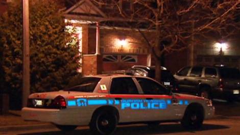 A Durham Regional Police vehicle is seen outside a house in Pickering after a home invasion on Thursday, March 8, 2012.