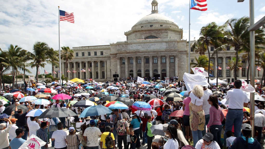 Gay marriage rally in Puerto Rico