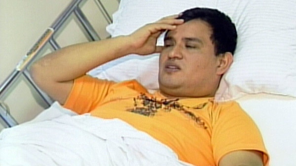 Jan Ariza talks about surviving the crash in Hampstead, Ont. as he recovers in hospital on Thursday, March 8, 2012.