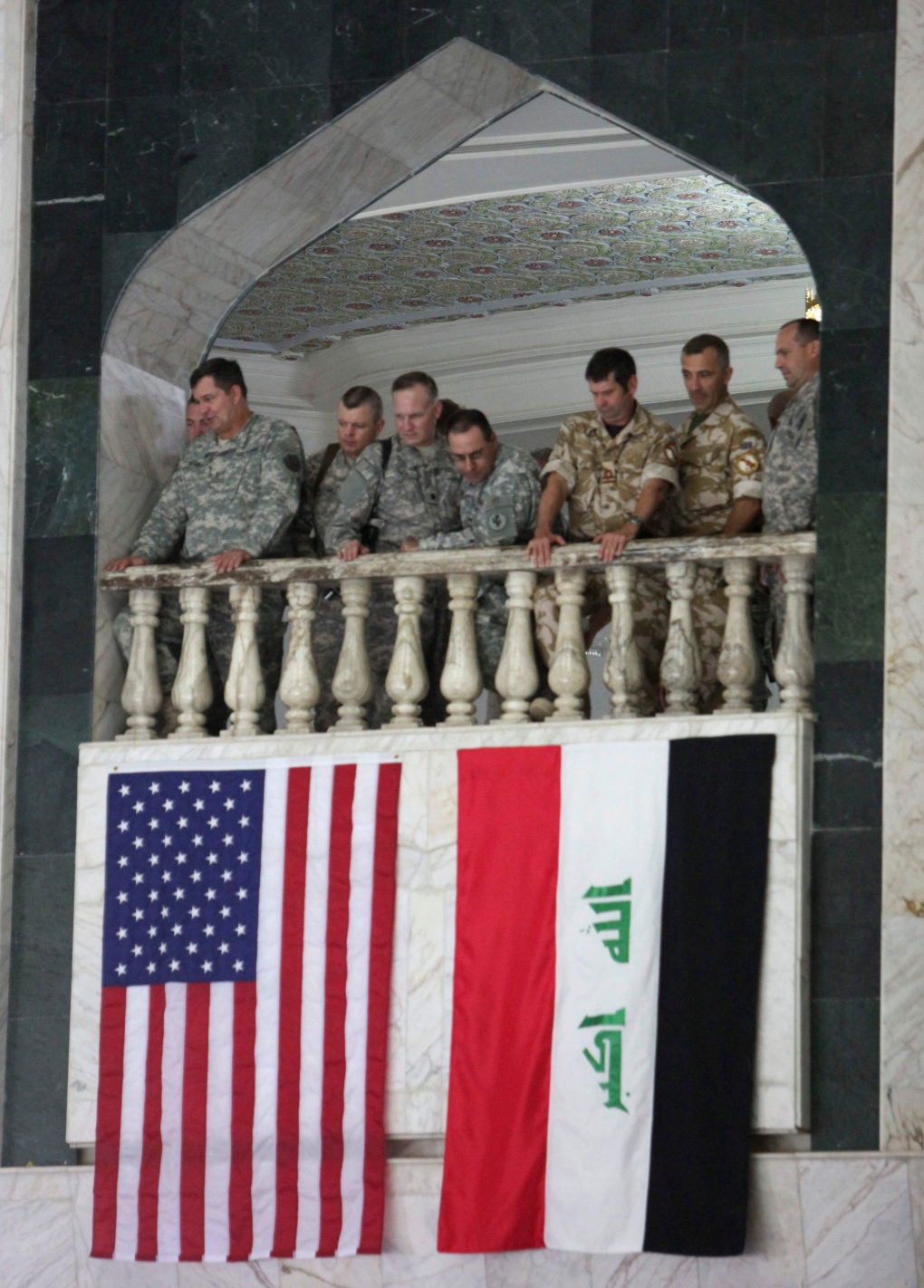 U.S. and Iraqi flags