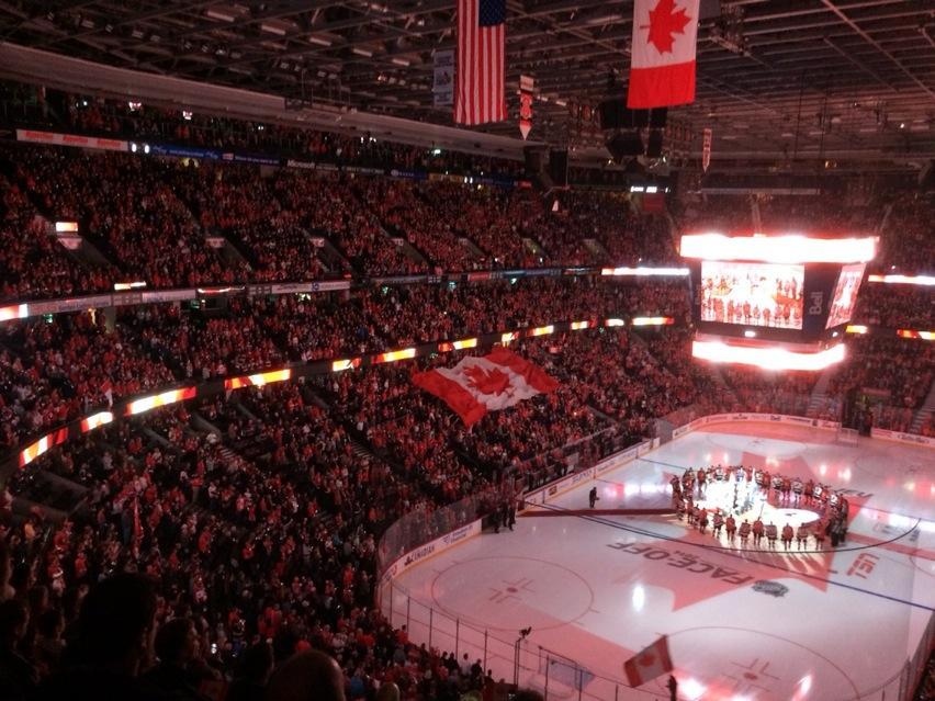 Pre-game hockey tribute at Canadian Tire Centre