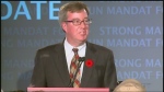 Jim Watson thanks his supporters who celebrate his return to office as Mayor of the City of Ottawa. 