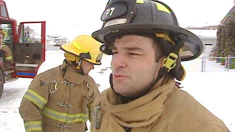 Firefigher Najeeb Manah appears in a CTV News story in the winter of 2008, regarding extreme weather conditions, and how emergency services deal with them.