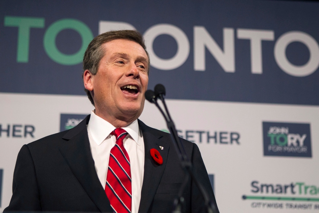 John Tory elected mayor of Toronto