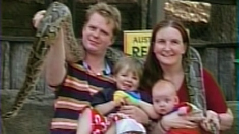 Curtis and Allyson McConnell are shown in an undated photo with their two children, Connor and Jayden.