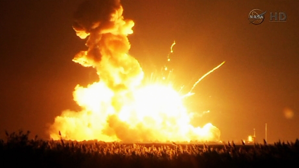 Antares rocket explosion