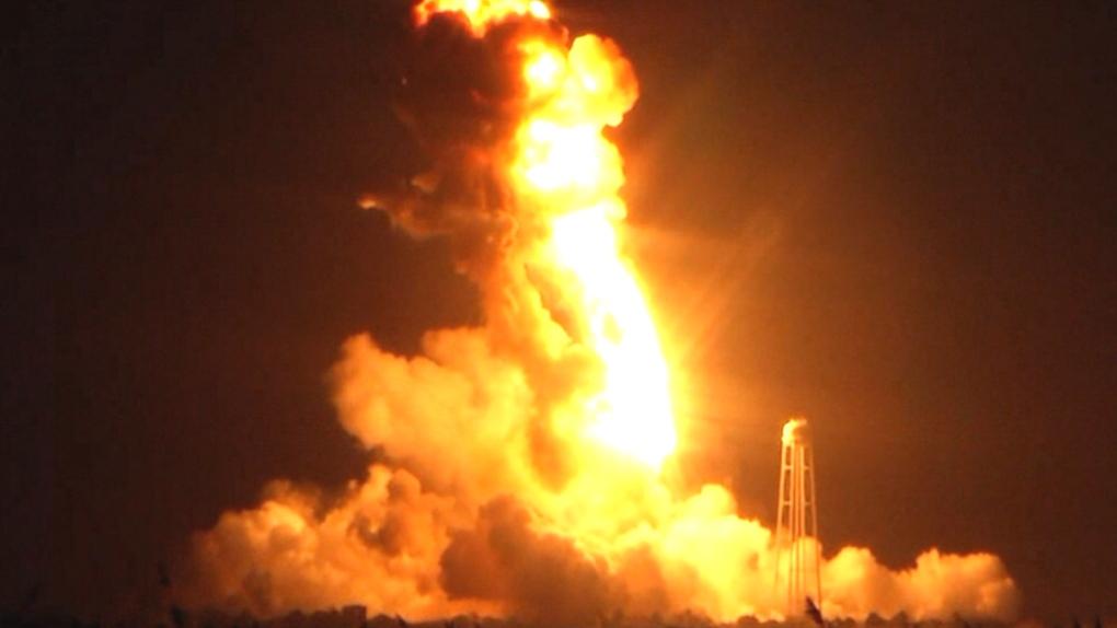Antares rocket crashes